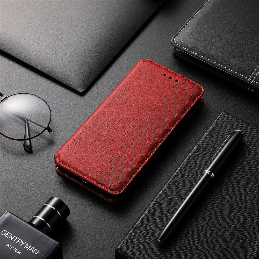 Nothing Phone (3a) Wallet-Handyhülle – Aus PU-Leder mit Rautenmuster, Brieftaschen- & Ständerfunktion