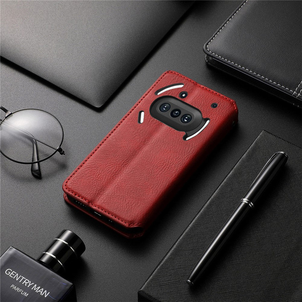 Nothing Phone (3a) Wallet-Handyhülle – Aus PU-Leder mit Rautenmuster, Brieftaschen- & Ständerfunktion