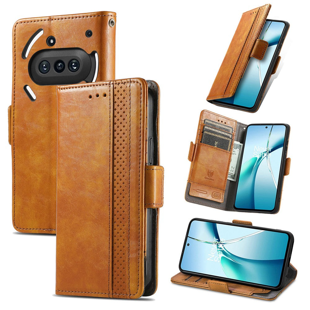 Nothing Phone (3a) Wallet-Handyhülle – Aus PU-Leder, mit Ständer & RFID-Schutz, inklusive Brieftasche