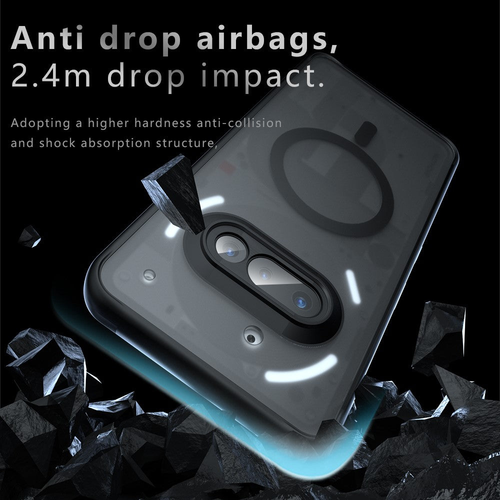 For Nothing Phone (3a) Magnetic Case TPU + PC Matte Skin Touch Phone Cover