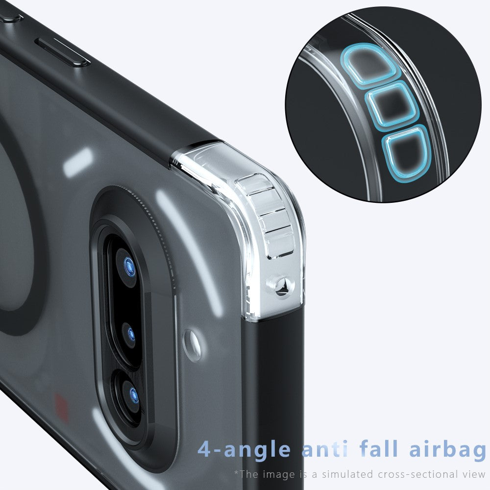 For Nothing Phone (3a) Magnetic Case TPU + PC Matte Skin Touch Phone Cover