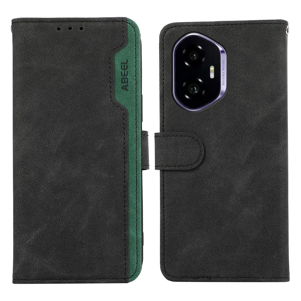 ABEEL For Honor 400 5G (Global) Case Color Splicing Leather Flip Phone Cover RFID Blocking