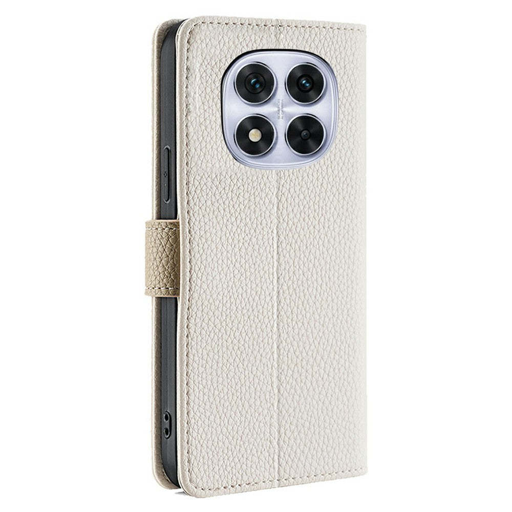 Wallet Case for Xiaomi Redmi Note 14 Pro 5G / 14 Pro+ 5G / Poco X7 5G Leather Phone Cover with Mirror / Chain Shoulder Strap