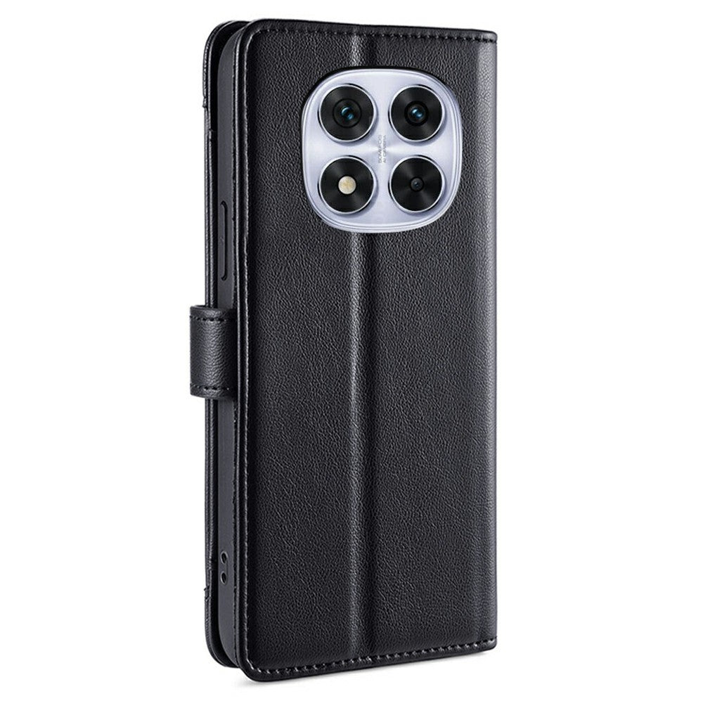 Leather Case For Xiaomi Redmi Note 14 Pro 5G  /  Note 14 Pro+ 5G  /  Poco X7 5G Zipper Pocket Wallet Phone Cover with 2 Straps