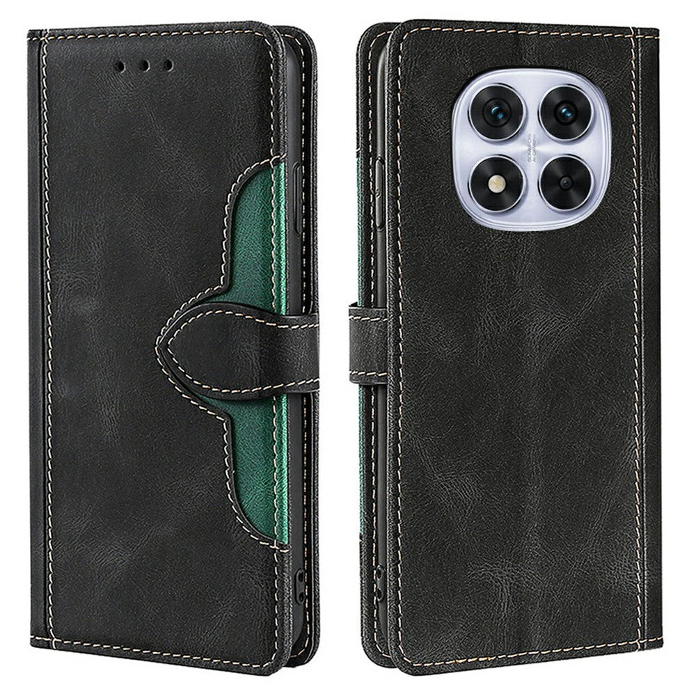 Leather Case For Xiaomi Redmi Note 14 Pro 5G  /  Note 14 Pro+ 5G  /  Poco X7 5G Wallet Phone Cover with Straw Hat Magnetic Clasp
