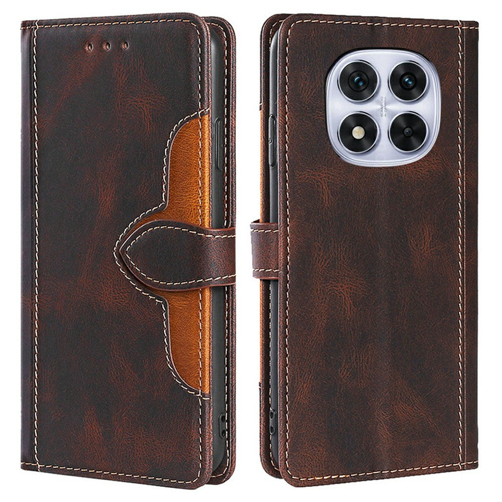 Leather Case For Xiaomi Redmi Note 14 Pro 5G  /  Note 14 Pro+ 5G  /  Poco X7 5G Wallet Phone Cover with Straw Hat Magnetic Clasp
