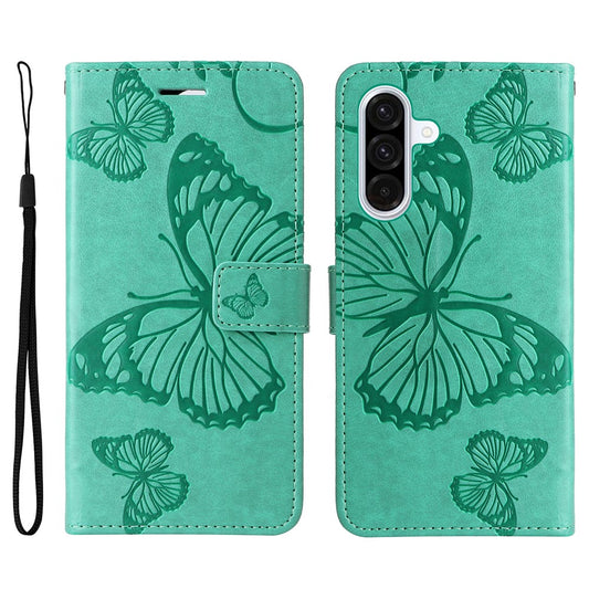 Galaxy A36 5G Wallet-Hülle – Schmetterling Aufgedruckt & Mit Ständer und Riemen
