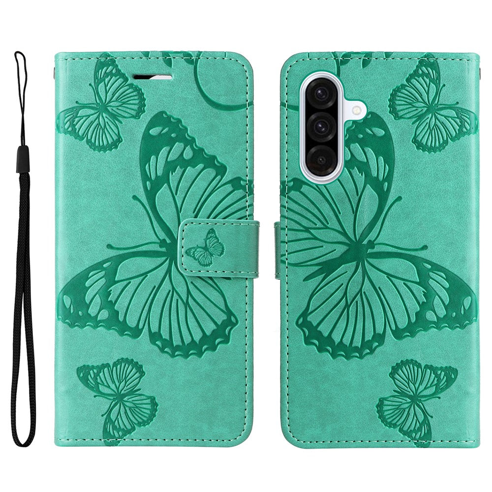 Galaxy A56 5G / M56 5G Wallet-Hülle – Schmetterling Aufgedruckt & Mit Ständer und Riemen