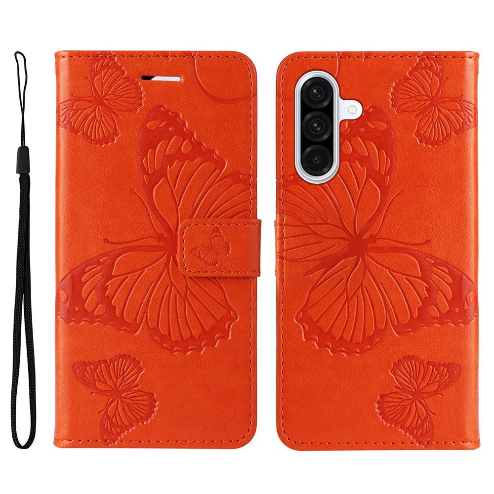 Galaxy A56 5G / M56 5G Wallet-Hülle – Schmetterling Aufgedruckt & Mit Ständer und Riemen