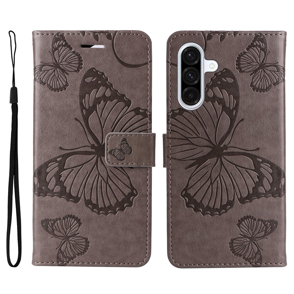 Galaxy A56 5G / M56 5G Wallet-Hülle – Schmetterling Aufgedruckt & Mit Ständer und Riemen