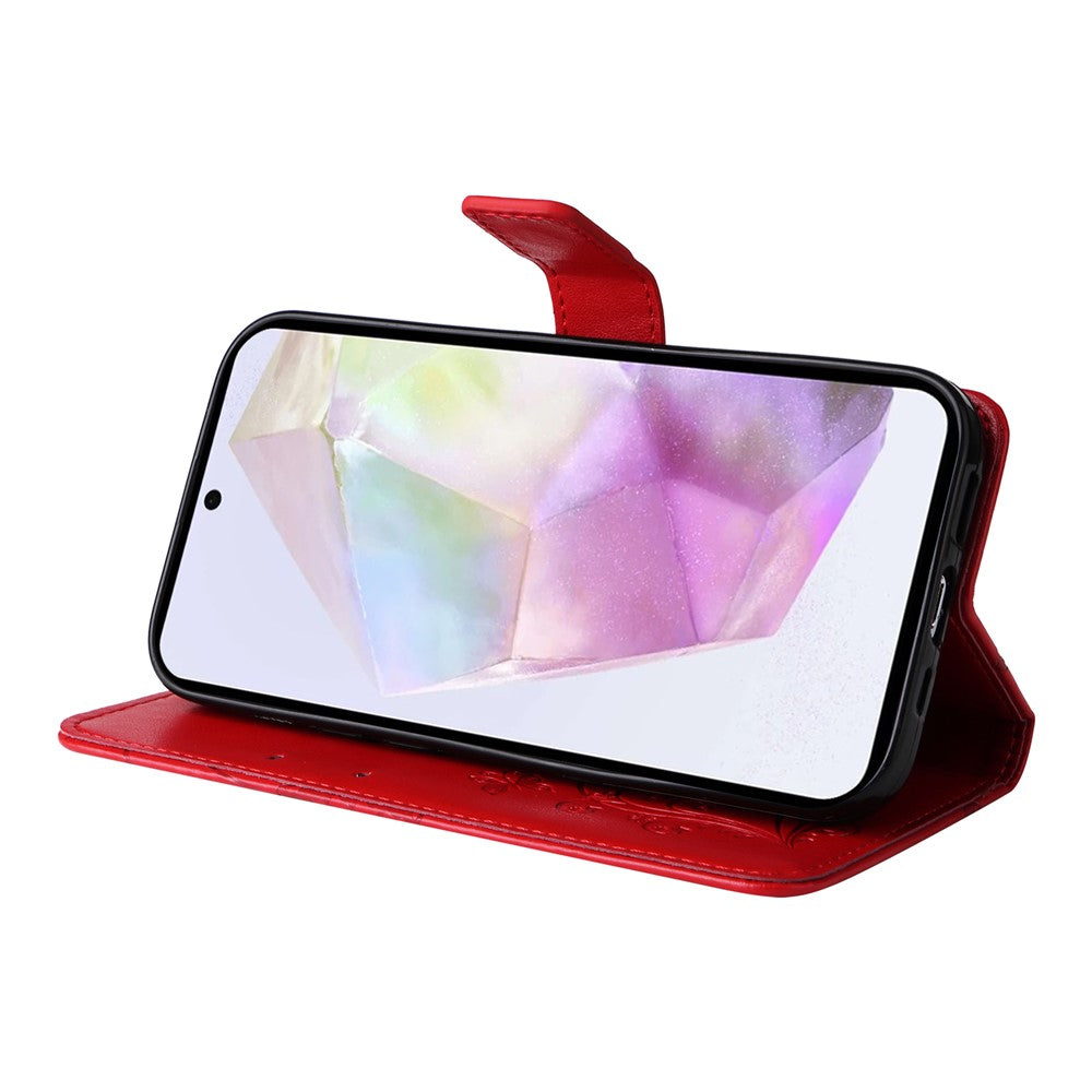 Galaxy A56 5G / M56 5G Wallet-Hülle – Schmetterling Aufgedruckt & Mit Ständer und Riemen