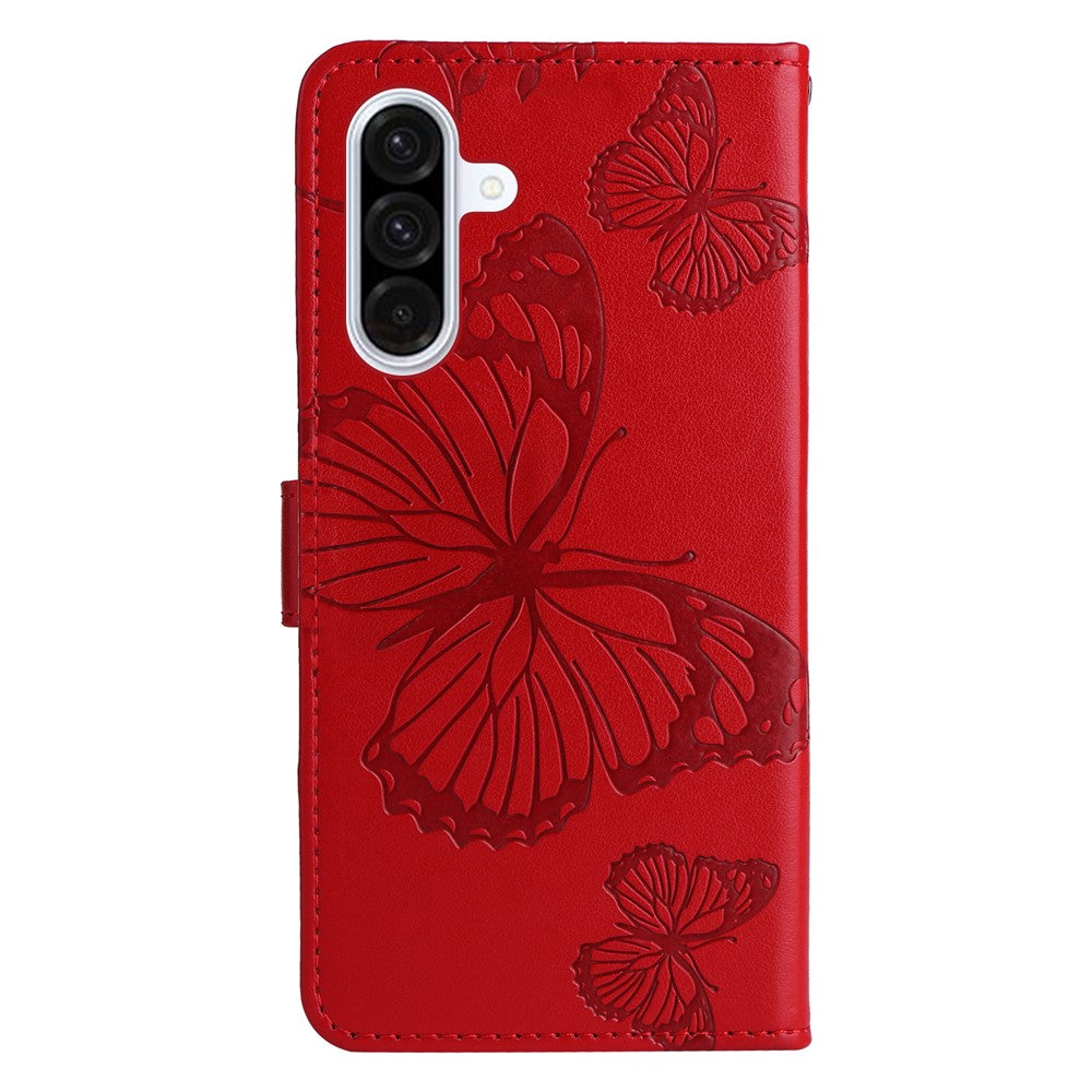 Galaxy A56 5G / M56 5G Wallet-Hülle – Schmetterling Aufgedruckt & Mit Ständer und Riemen