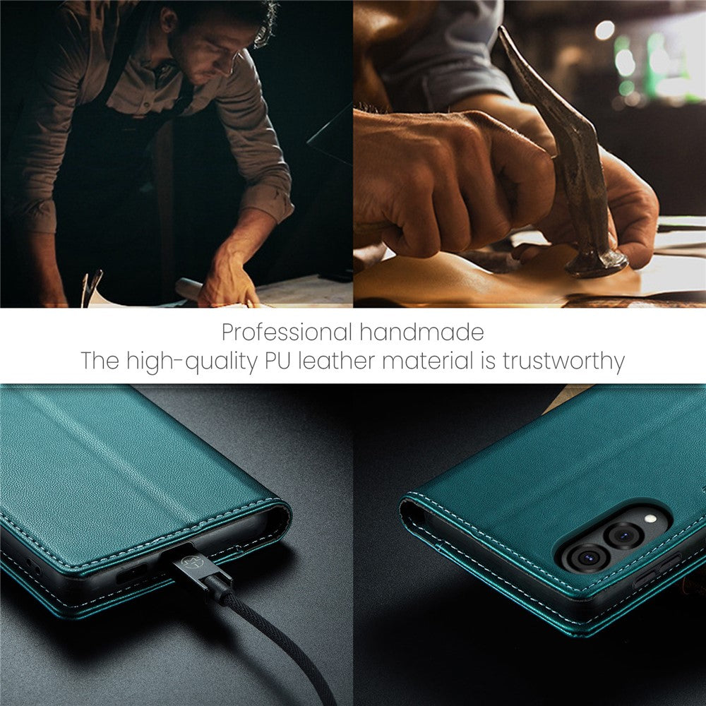 Galaxy S25 Edge Glänzende Wallet-Hülle – RFID-Schutz & Ständer
