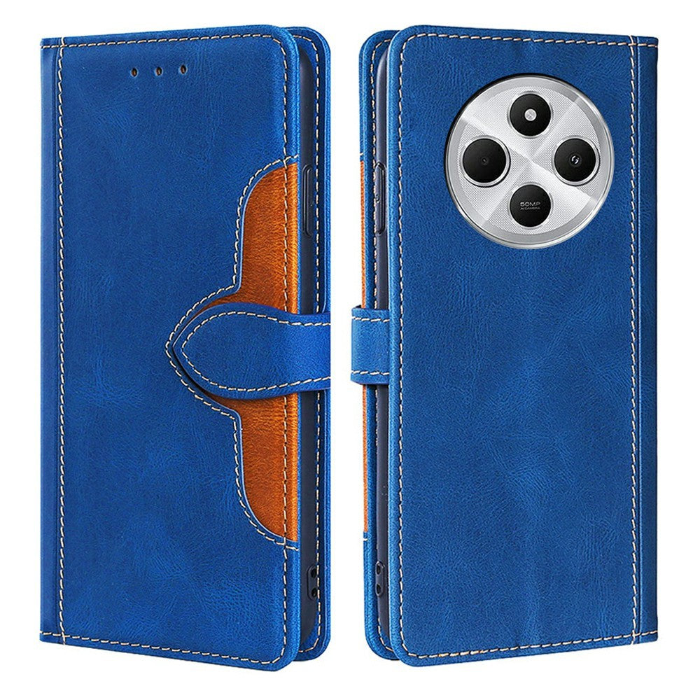 Leather Case for Xiaomi Redmi 14C 4G / 14R 5G / Poco C75 4G / Redmi A4 5G Wallet Phone Cover with Straw Hat Magnetic Clasp