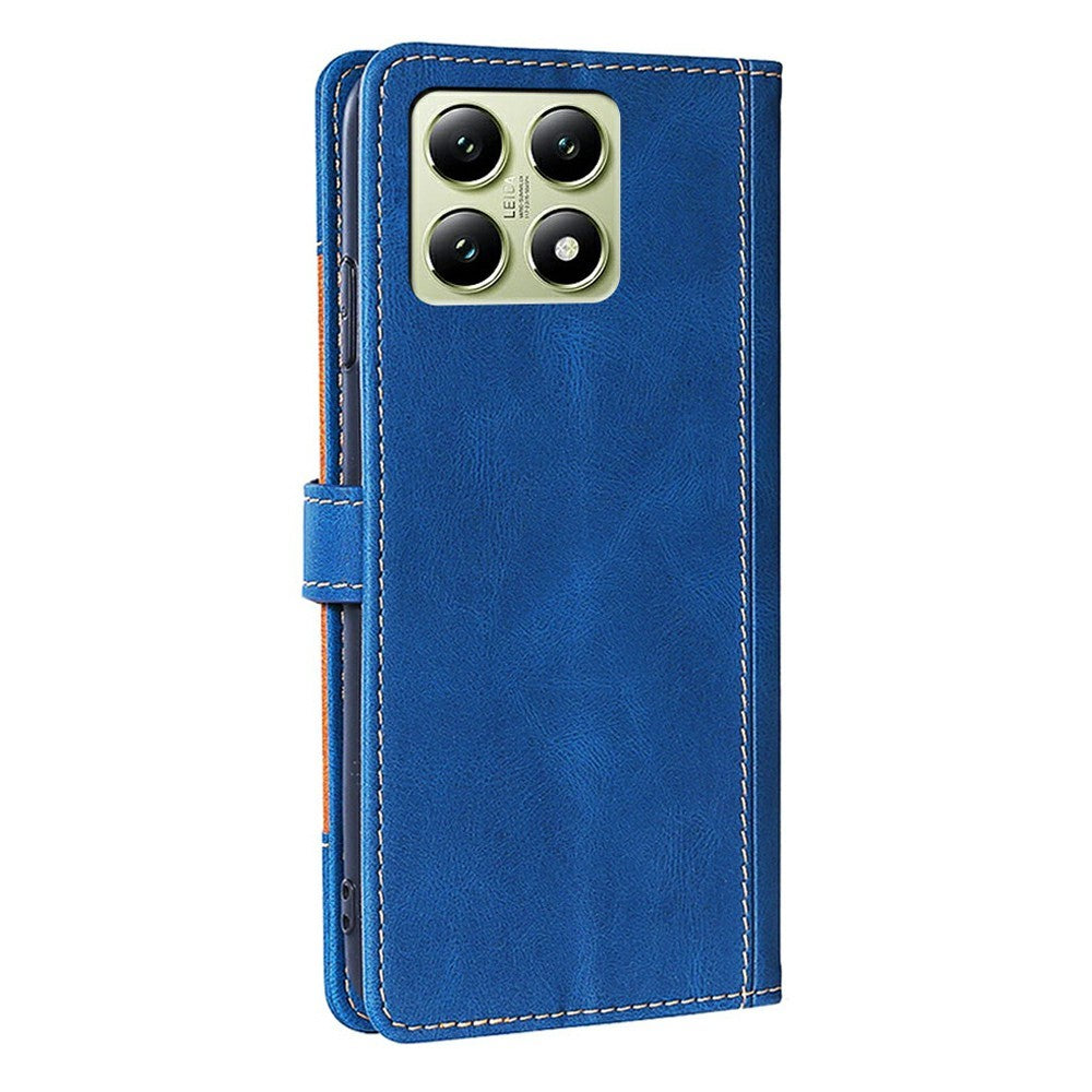 For Xiaomi 14T Case Leather Wallet Phone Cover with Straw Hat Magnetic Clasp