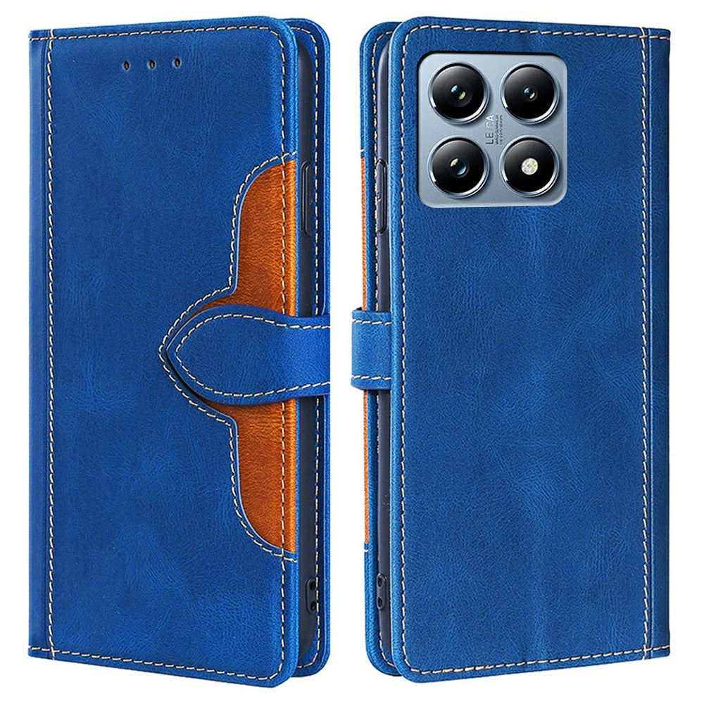 For Xiaomi 14T Pro Case Leather Wallet Phone Cover with Straw Hat Magnetic Clasp