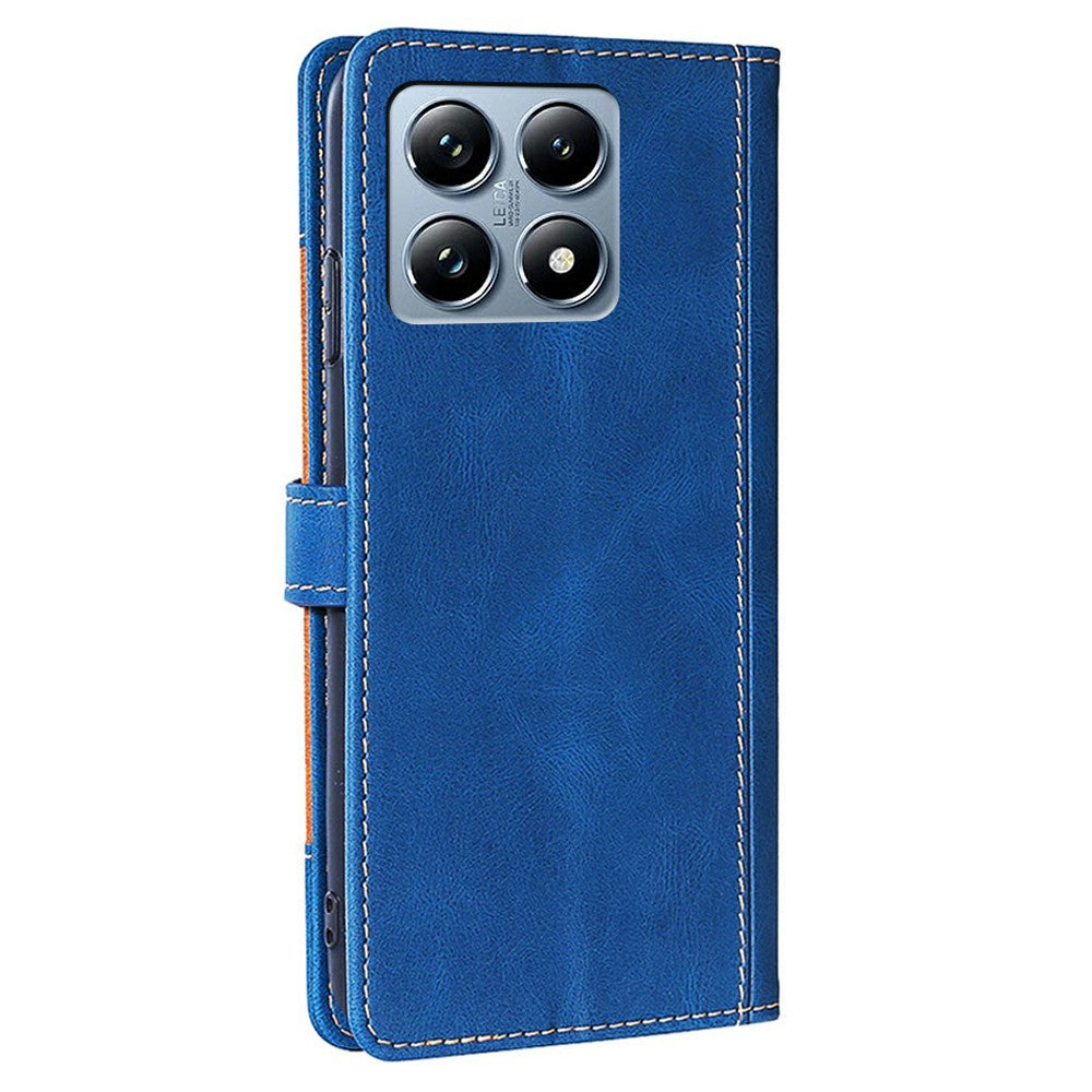 For Xiaomi 14T Pro Case Leather Wallet Phone Cover with Straw Hat Magnetic Clasp