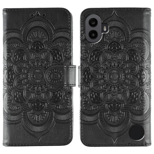 Nothing CMF Phone 1 Wallet-Handyhülle – Aus PU-Leder mit Mandala-Aufdruck