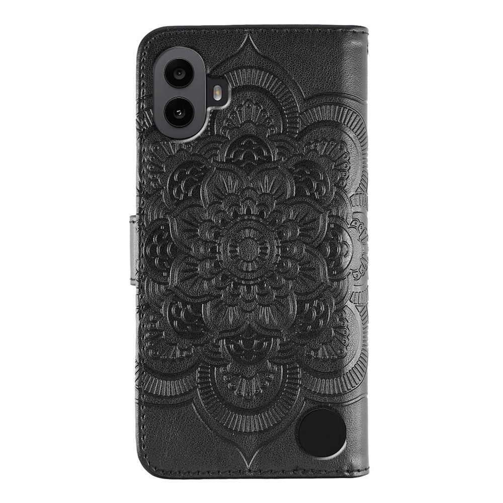 Nothing CMF Phone 1 Wallet-Handyhülle – Aus PU-Leder mit Mandala-Aufdruck