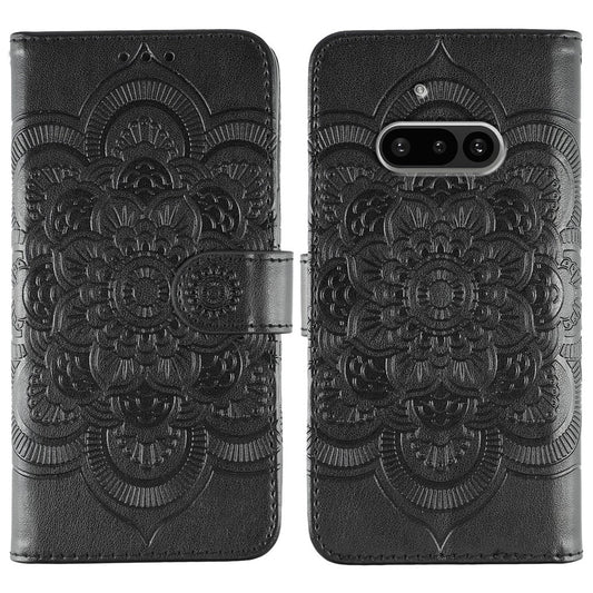 Nothing Phone (3a) Wallet-Handyhülle – Aus PU-Leder mit Mandala-Aufdruck