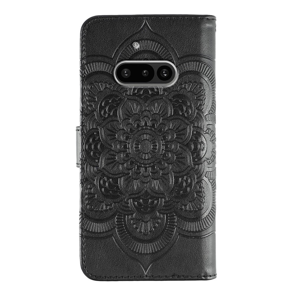 Nothing Phone (3a) Wallet-Handyhülle – Aus PU-Leder mit Mandala-Aufdruck