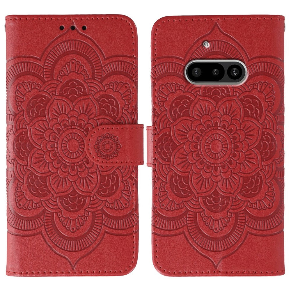 Nothing Phone (3a) Wallet-Handyhülle – Aus PU-Leder mit Mandala-Aufdruck