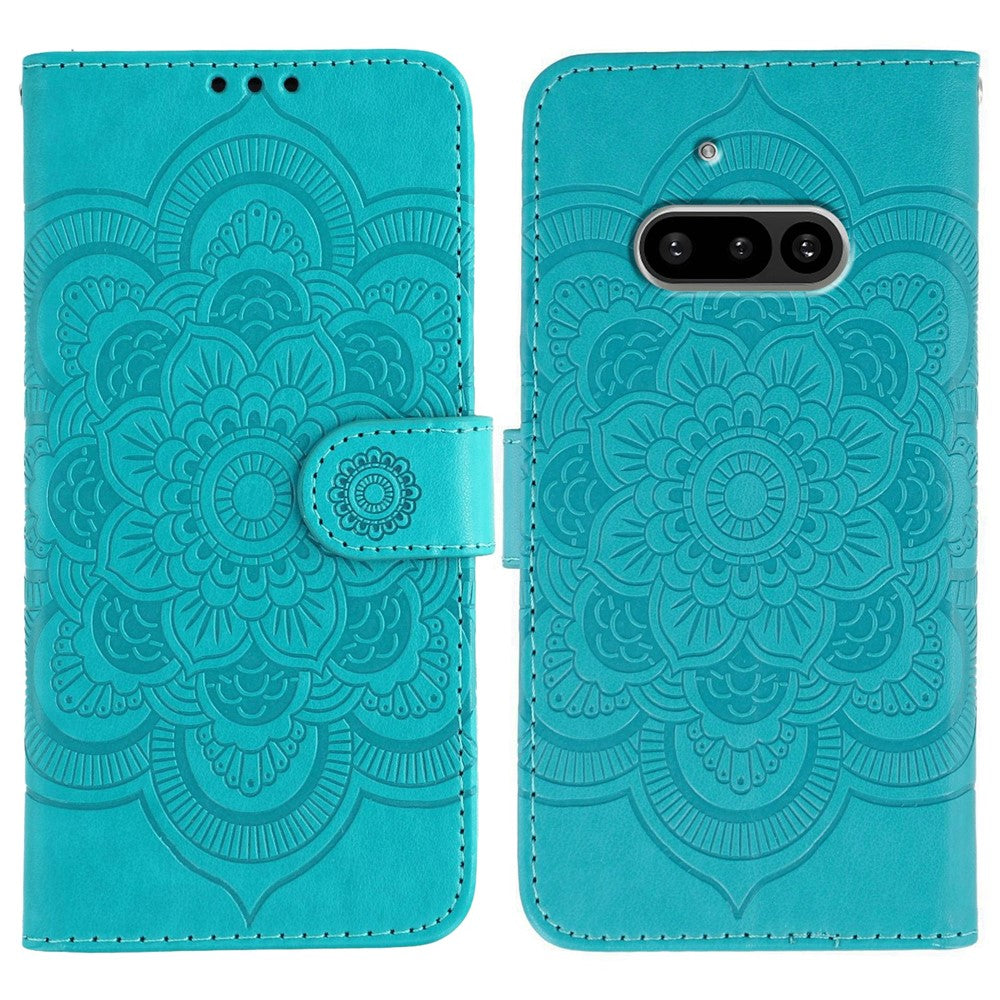 Nothing Phone (3a) Wallet-Handyhülle – Aus PU-Leder mit Mandala-Aufdruck
