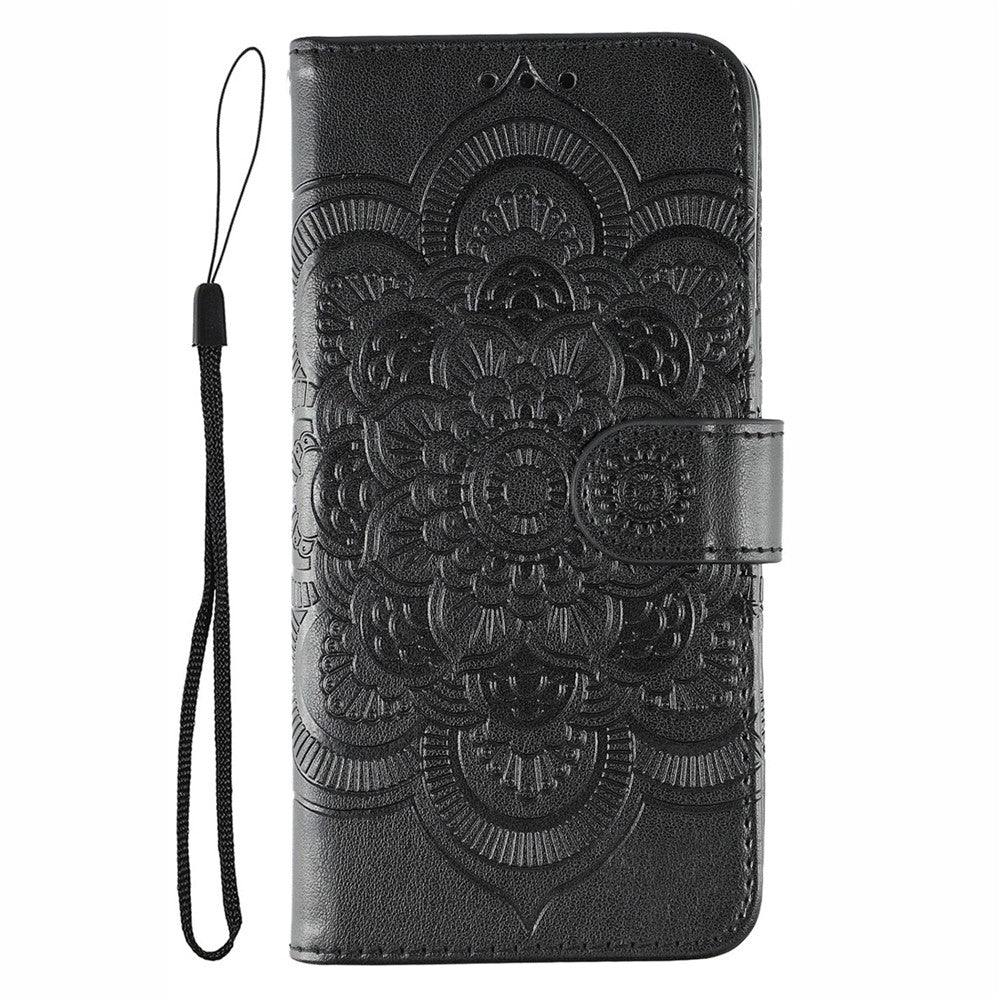 Nothing Phone (3a) Pro Wallet-Handyhülle – Aus PU-Leder mit Mandala-Aufdruck