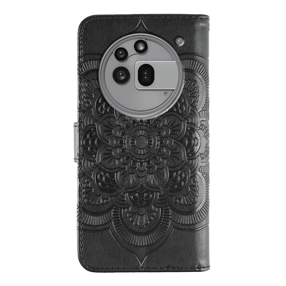 Nothing Phone (3a) Pro Wallet-Handyhülle – Aus PU-Leder mit Mandala-Aufdruck