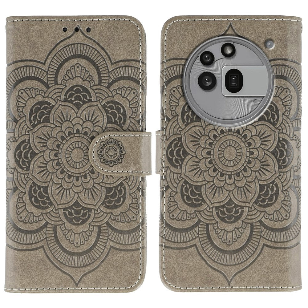 Nothing Phone (3a) Pro Wallet-Handyhülle – Aus PU-Leder mit Mandala-Aufdruck