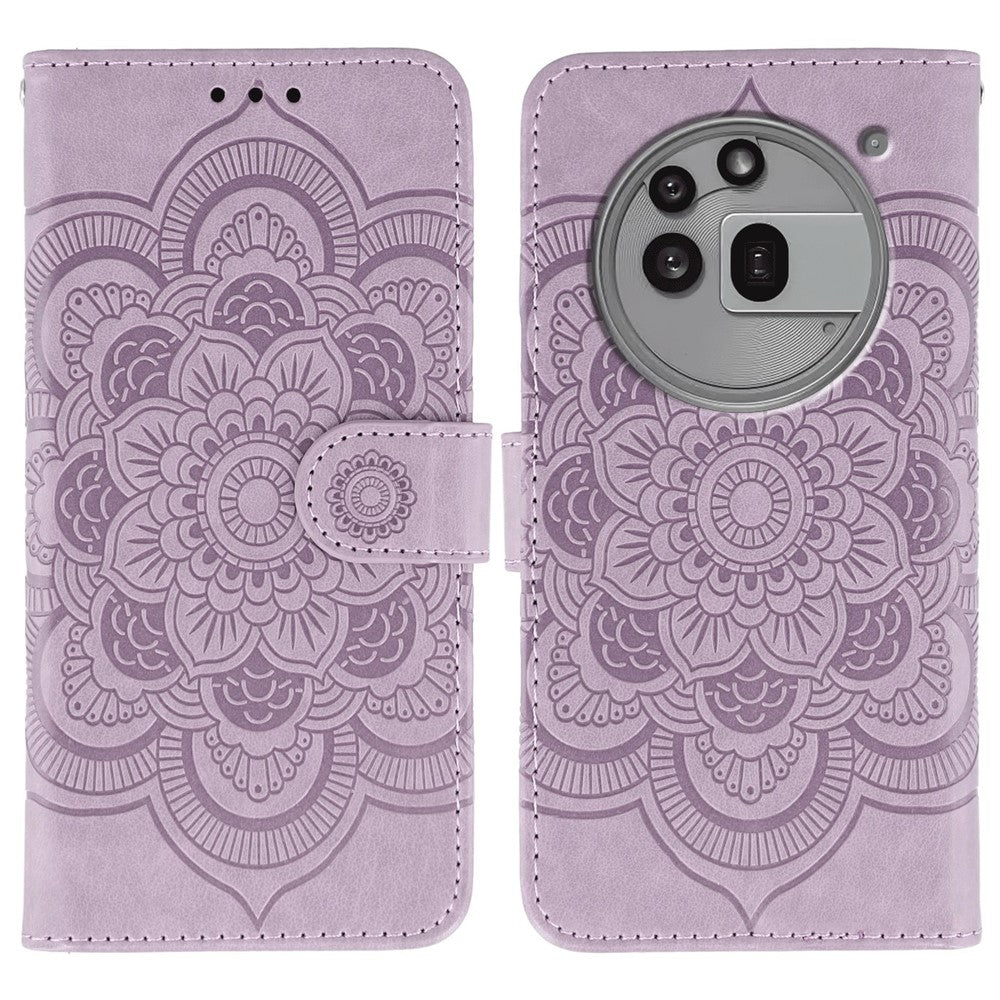 Nothing Phone (3a) Pro Wallet-Handyhülle – Aus PU-Leder mit Mandala-Aufdruck