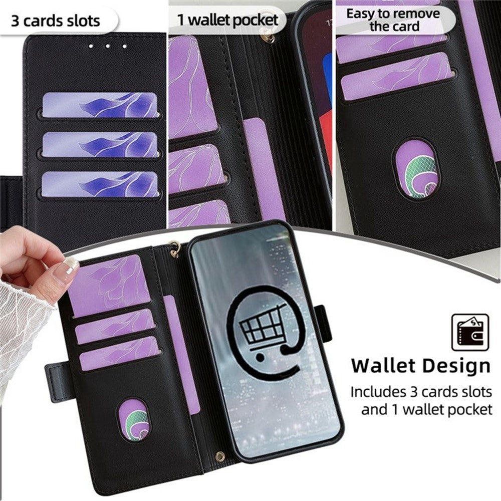 Phone Case For Xiaomi Redmi Note 14 Pro 5G / Note 14 Pro+ 5G / Poco X7 5G PU Leather Wallet Stand Cover with Crossbody Shoulder Strap