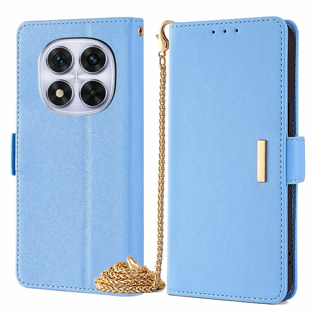 Phone Case For Xiaomi Redmi Note 14 Pro 5G / Note 14 Pro+ 5G / Poco X7 5G PU Leather Wallet Stand Cover with Crossbody Shoulder Strap