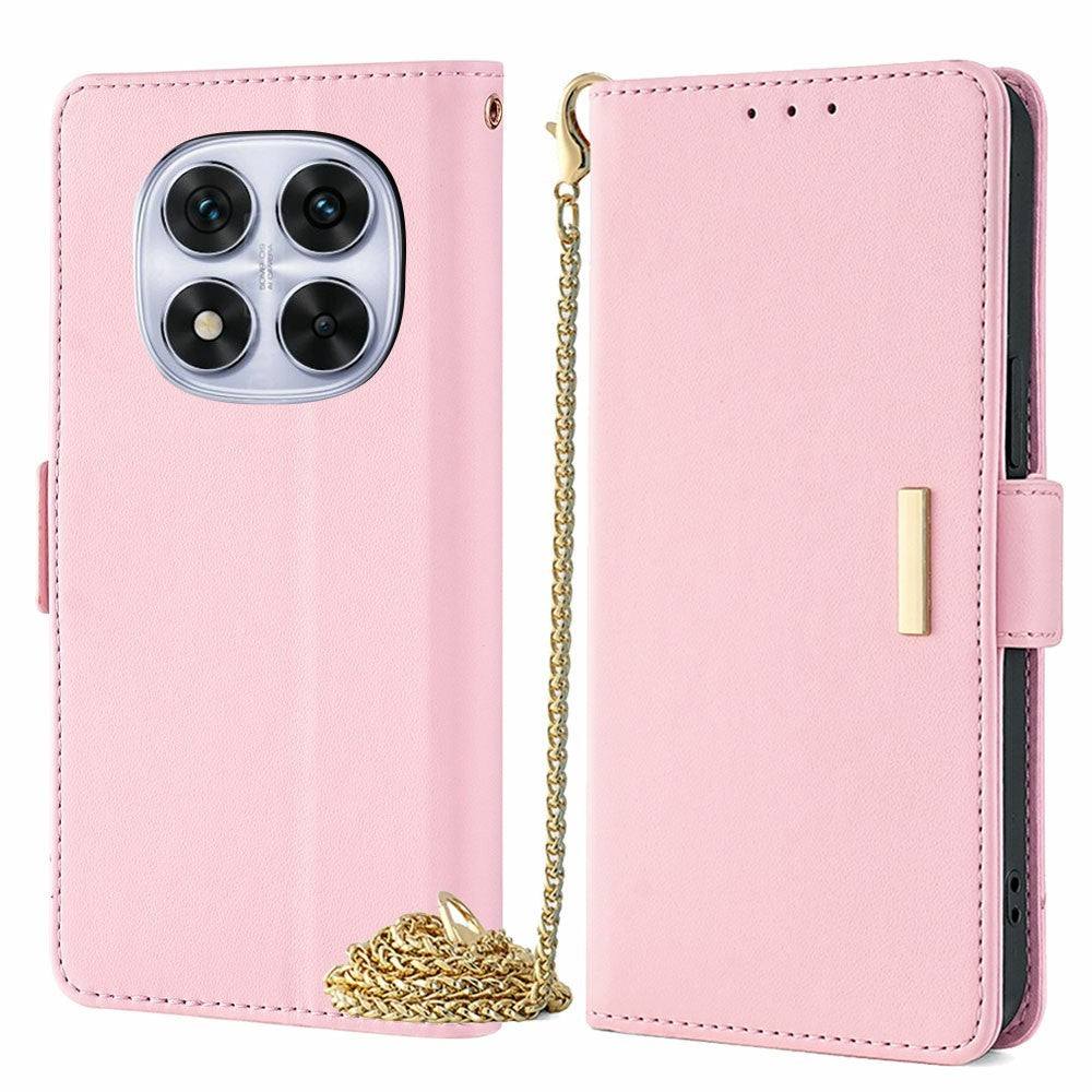 Phone Case For Xiaomi Redmi Note 14 Pro 5G / Note 14 Pro+ 5G / Poco X7 5G PU Leather Wallet Stand Cover with Crossbody Shoulder Strap