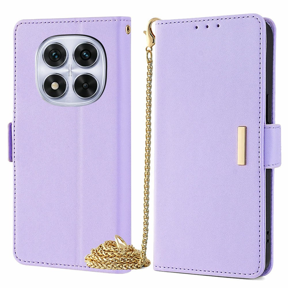 Phone Case For Xiaomi Redmi Note 14 Pro 5G / Note 14 Pro+ 5G / Poco X7 5G PU Leather Wallet Stand Cover with Crossbody Shoulder Strap