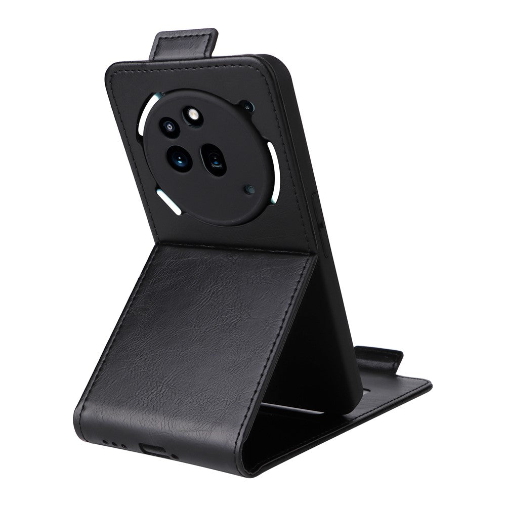 For Nothing Phone (3a) Pro Stand Case Magnetic Clasp Vertical Flip Leather Phone Cover with Card Holder