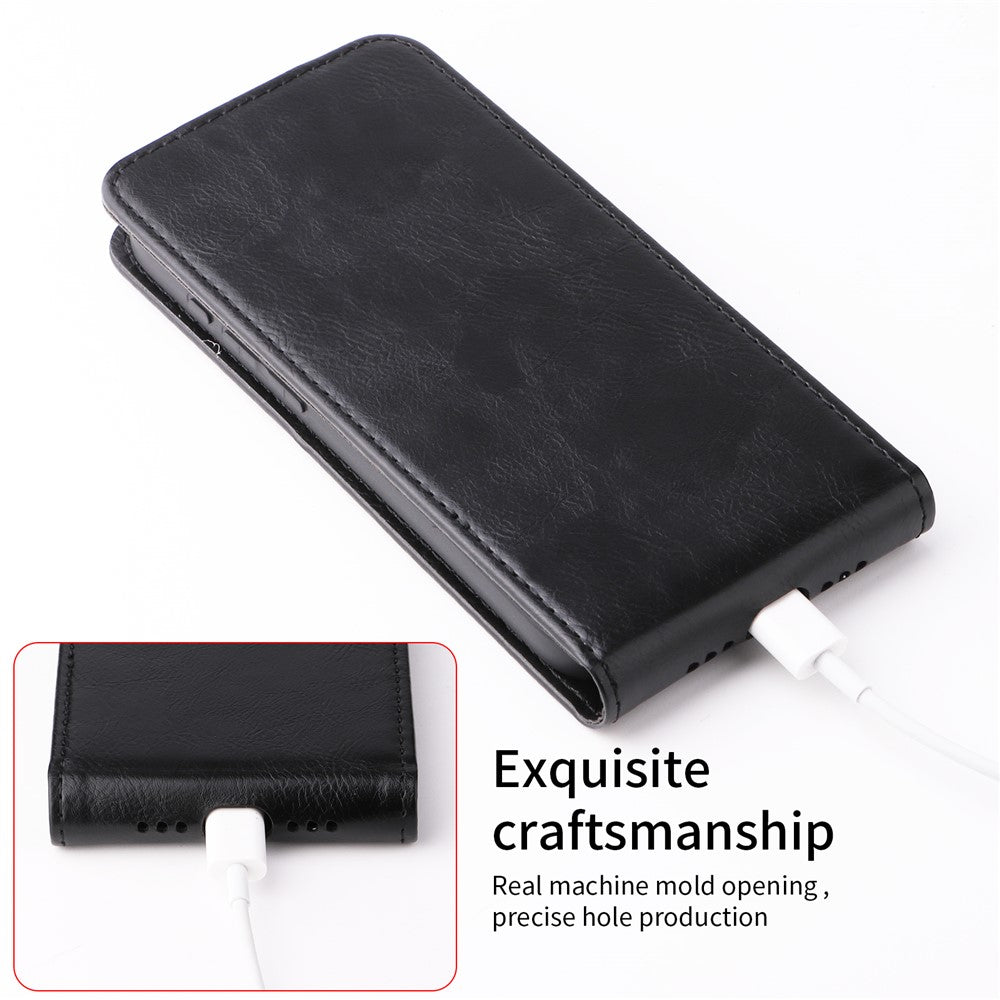 For Nothing Phone (3a) Pro Stand Case Magnetic Clasp Vertical Flip Leather Phone Cover with Card Holder