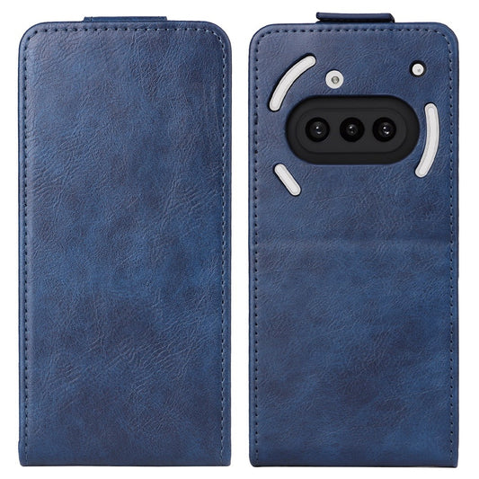 For Nothing Phone (3a) Stand Case Magnetic Clasp Vertical Flip Leather Phone Cover with Card Holder