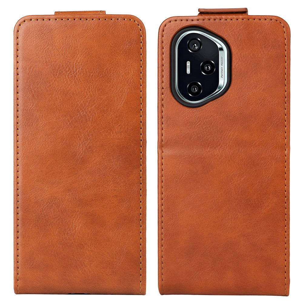 For Honor 400 5G (Global) Stand Case Magnetic Clasp Vertical Flip Leather Phone Cover with Card Holder