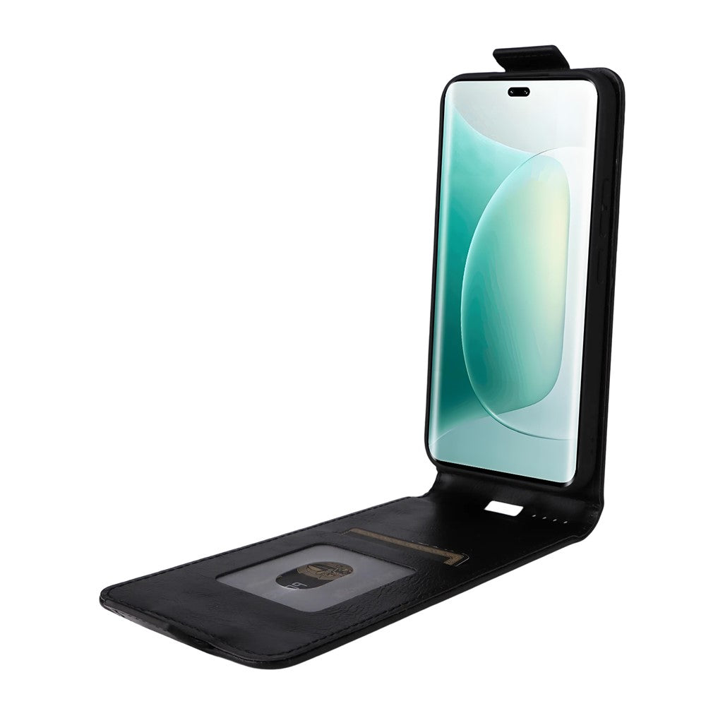 For Honor 400 5G (Global) Stand Case Magnetic Clasp Vertical Flip Leather Phone Cover with Card Holder