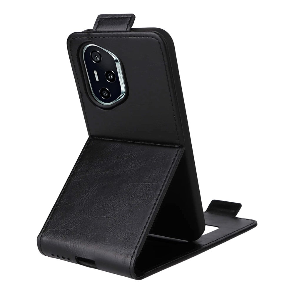 For Honor 400 5G (Global) Stand Case Magnetic Clasp Vertical Flip Leather Phone Cover with Card Holder