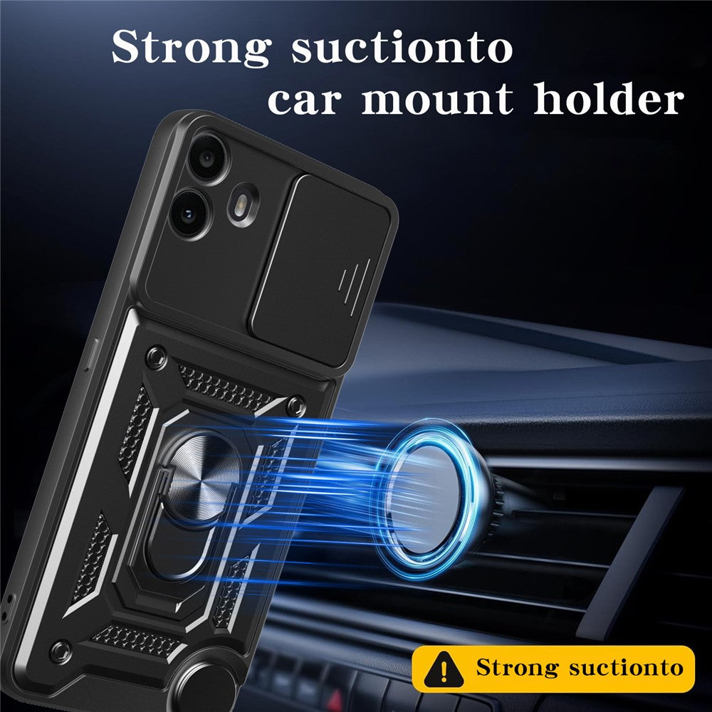 For Nothing CMF Phone 1 Case with Slide Camera Lid PC + TPU Kickstand Phone Cover