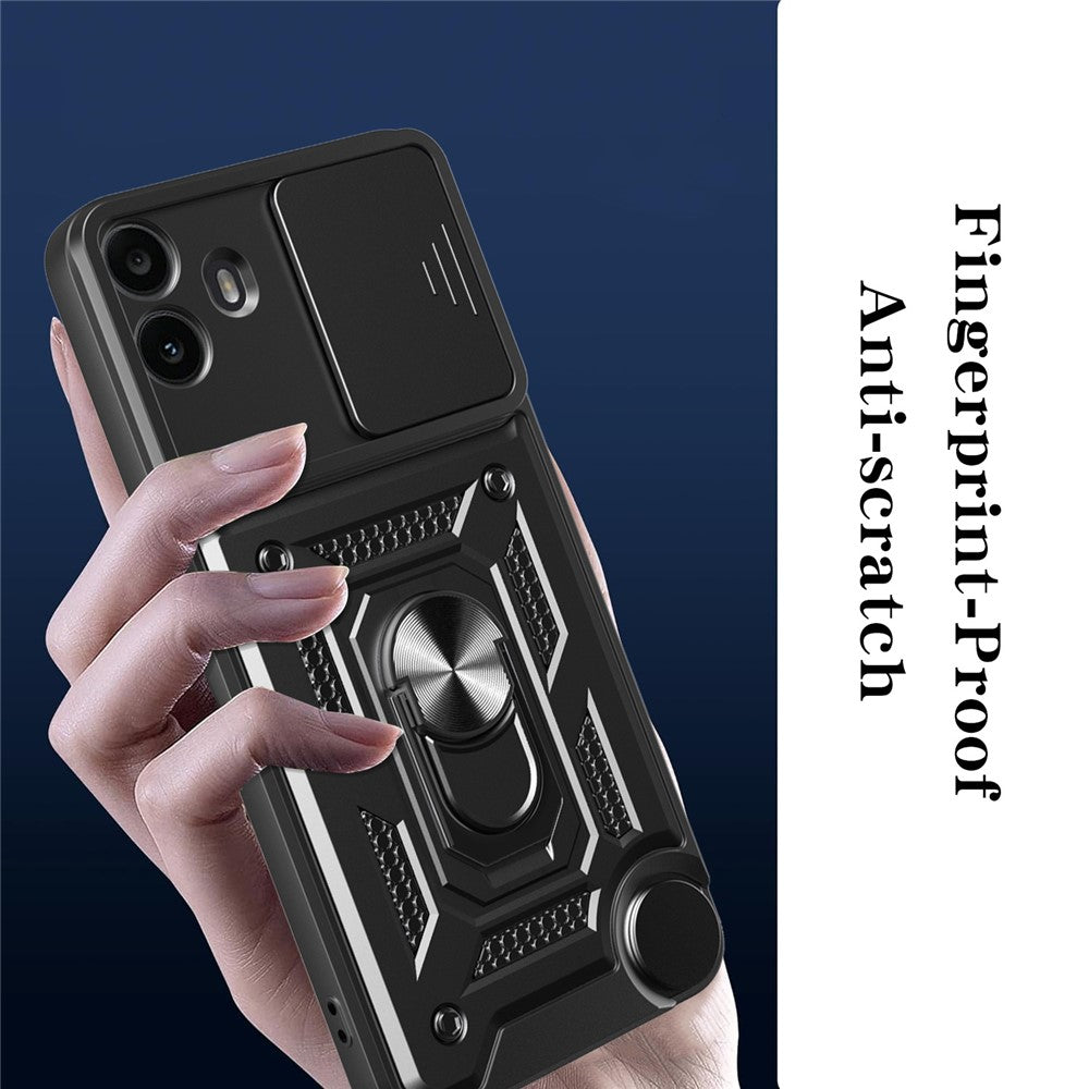 For Nothing CMF Phone 1 Case with Slide Camera Lid PC + TPU Kickstand Phone Cover