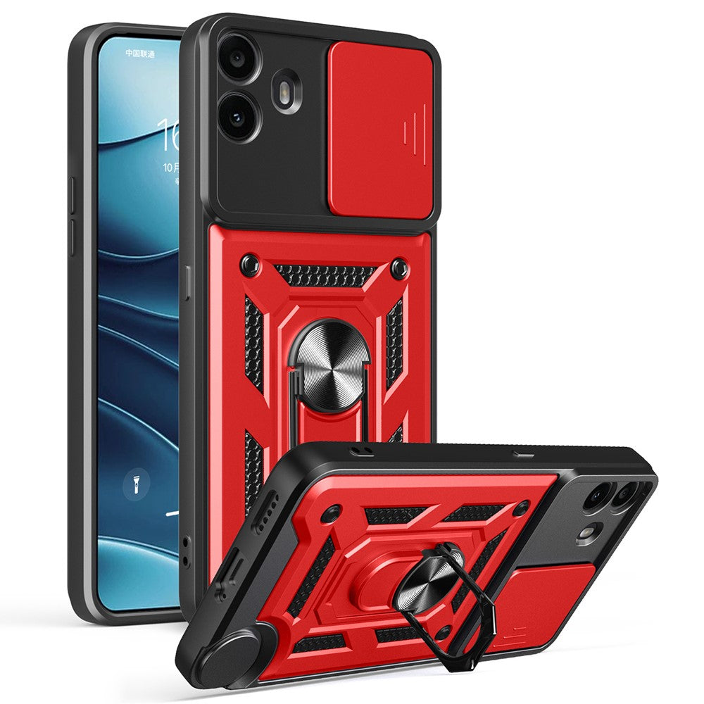 For Nothing CMF Phone 1 Case with Slide Camera Lid PC + TPU Kickstand Phone Cover