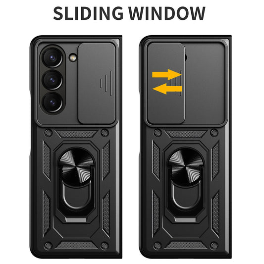 Galaxy Z Fold7 5G – Magnetische Handyhülle aus Kunststoff und TPU, mit Ständer, mit Kameraschutz