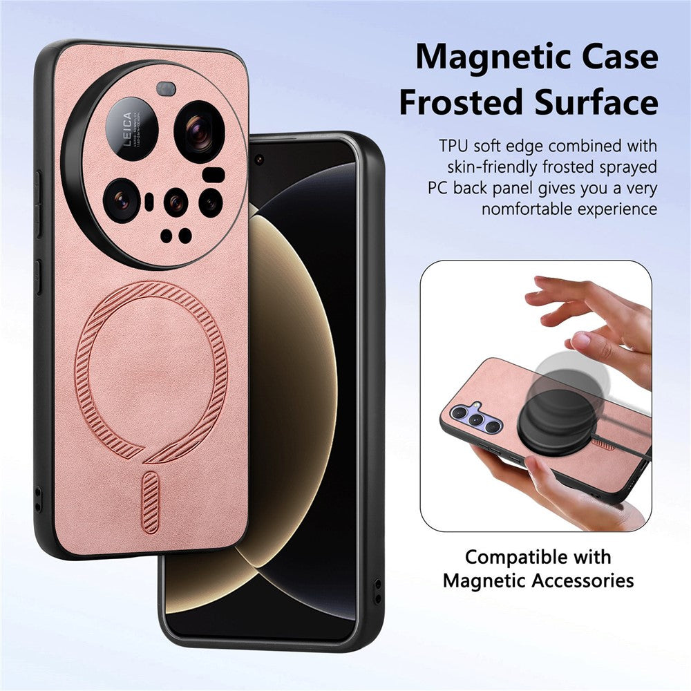 For Xiaomi 15 Ultra Leather Back Case Magnetic Case Skin-touch Phone Cover
