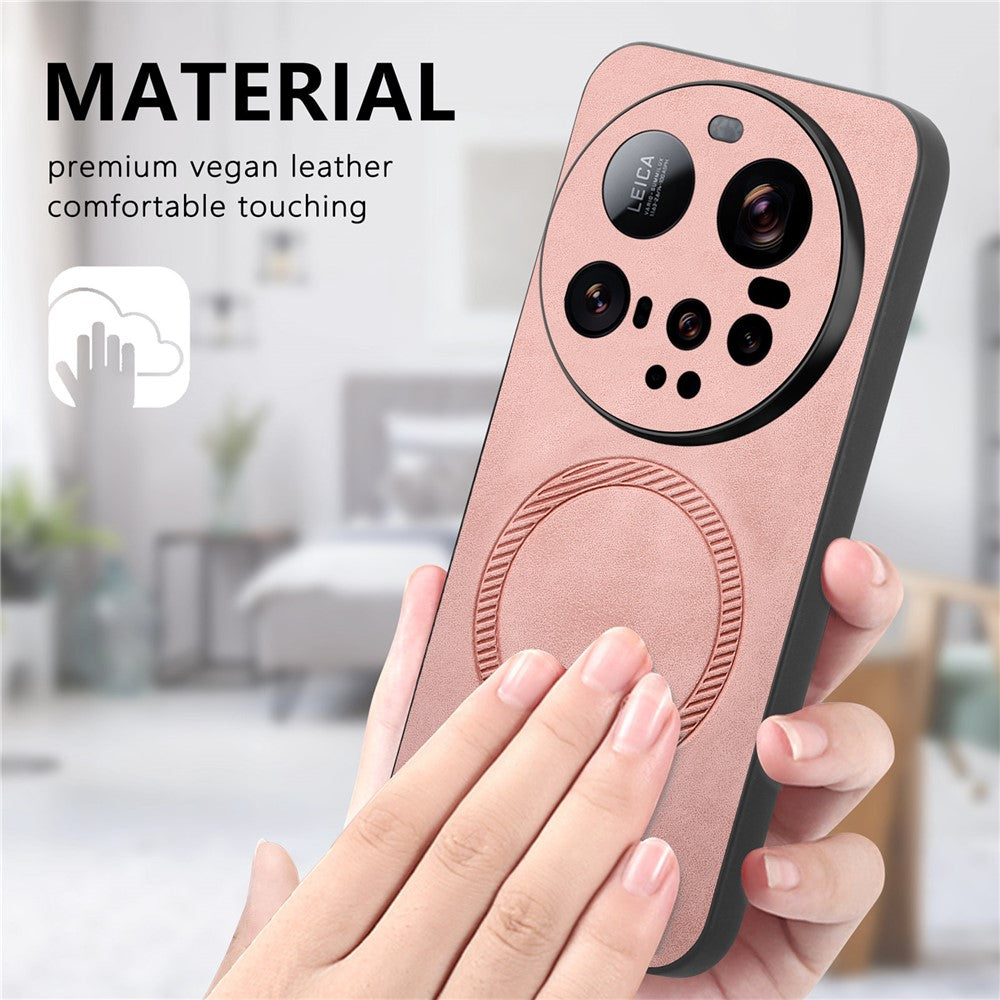 For Xiaomi 15 Ultra Leather Back Case Magnetic Case Skin-touch Phone Cover