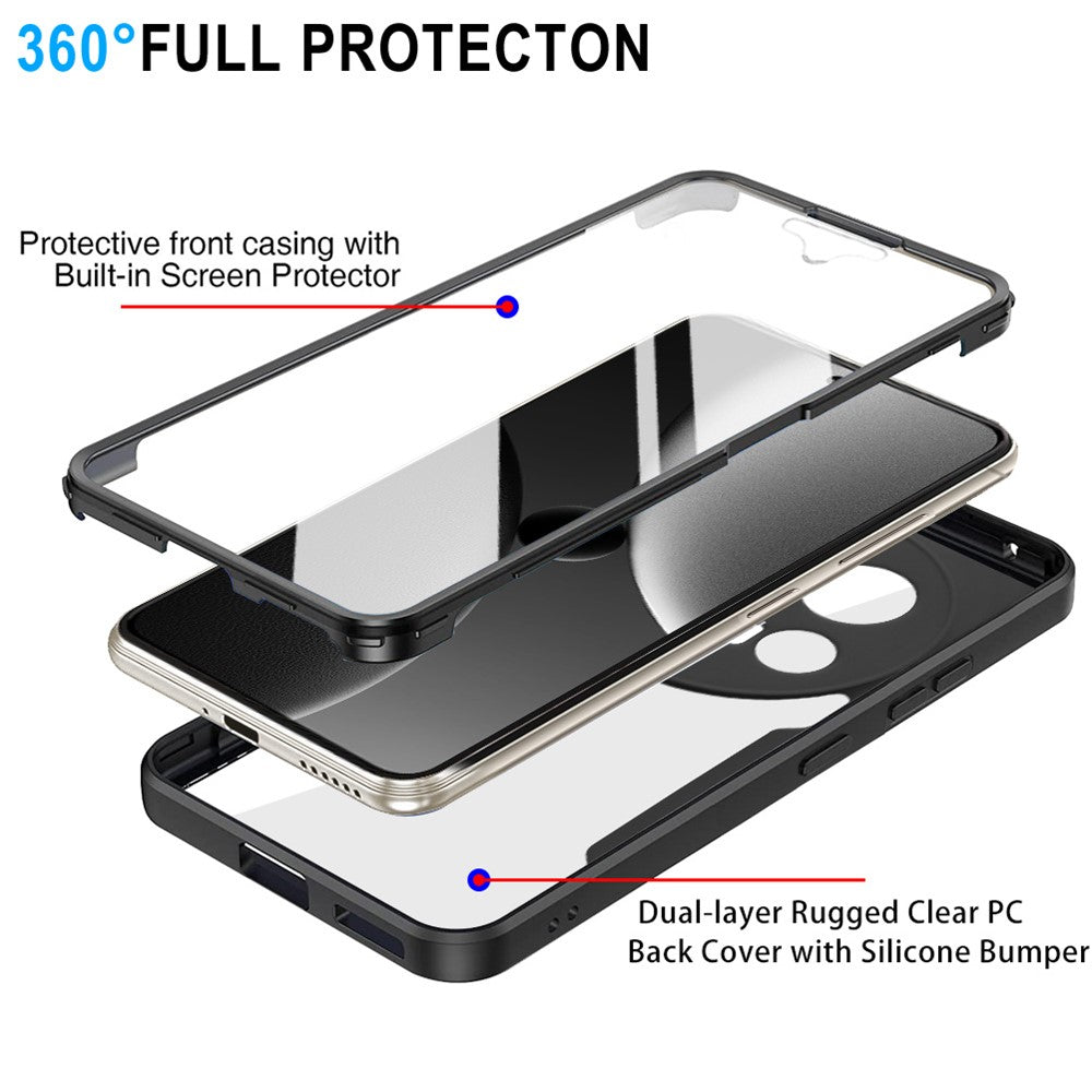 For Xiaomi 15 Ultra Case Acrylic + TPU Clear Phone Cover with PET Screen Film