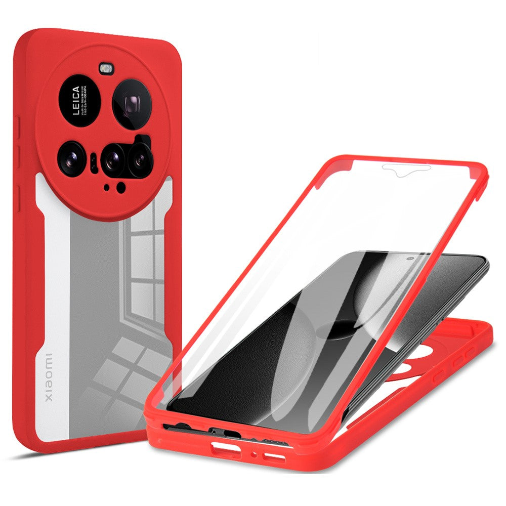 For Xiaomi 15 Ultra Case Acrylic + TPU Clear Phone Cover with PET Screen Film