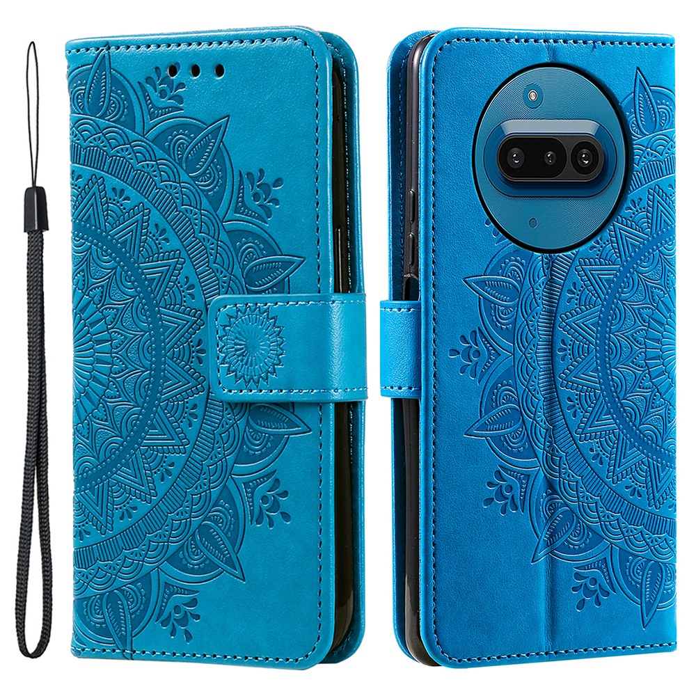 Nothing Phone (3a) Wallet-Handyhülle – Mit Totem-Aufdruck, aus PU-Leder